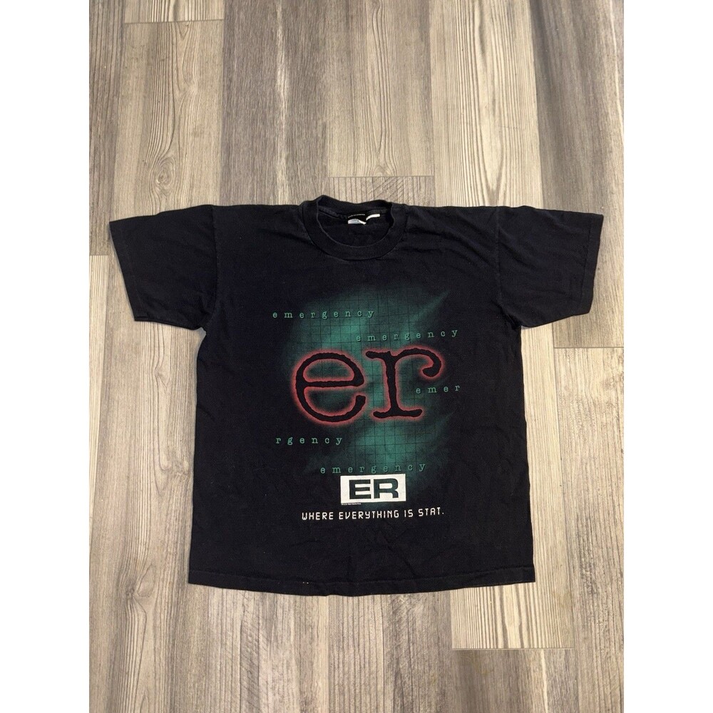 Vintage ER T-Shirt Size L TV Show Promo 90s, Warner Bros 1995